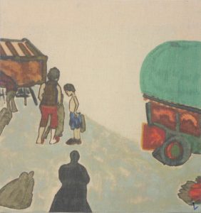Title: Gypsy FieldSize: 37x40 cm Medium: Mixed media on canvas Year: 2012