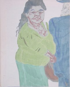 Gitana and husband painting