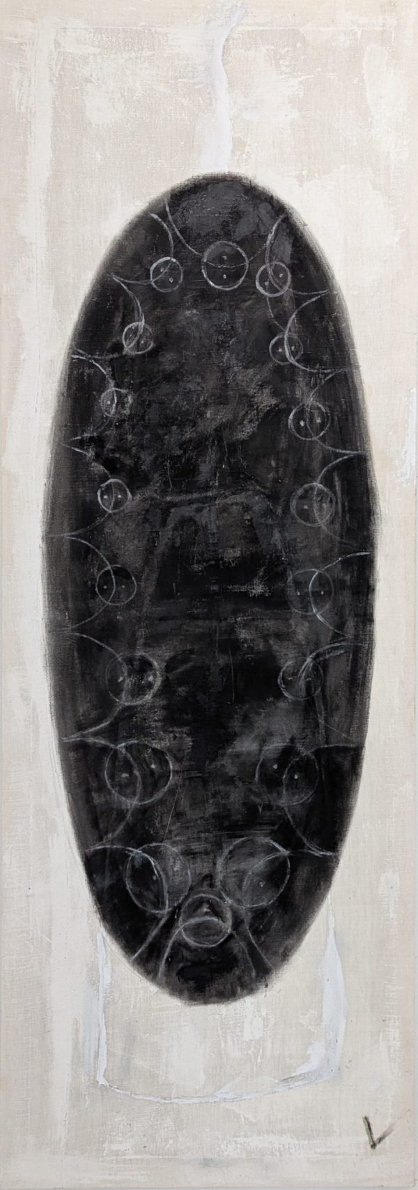 A captivating painting that merges art and spirituality, exploring the connection between the visible and invisible realms, honoring the souls that never entered the material world.