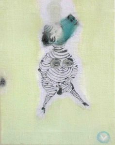 Dancer with mask sow - 2014 24x30 cm