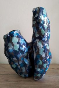Collection HUMANASTREE UMA TREE BLUE ceramic sculpture