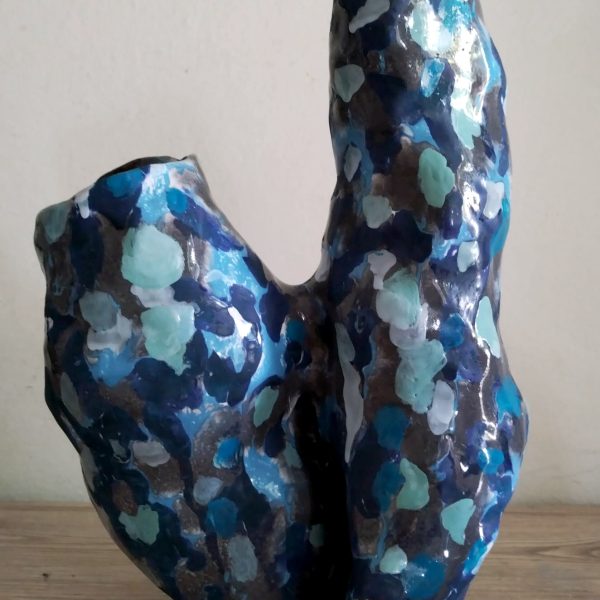 Collection HUMANASTREE UMA TREE BLUE ceramic sculpture
