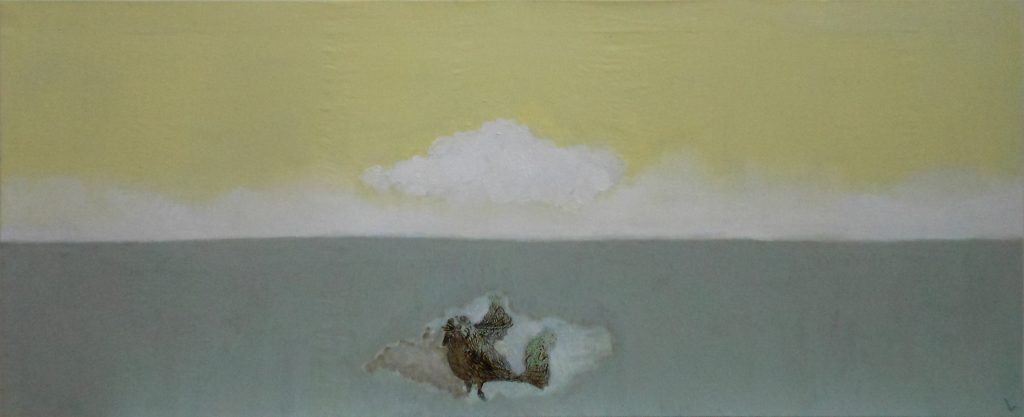 Full Moon - 2014 170x70 cm Oil and acrylic on canvas