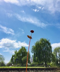 La guardiana delle acque installazione di Laura Rambelli Parco Golfera Ravenna Italia