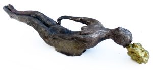 “Golden boat” 2022 - Ceramica - size: 38 cm x 10 cm x 7 cm
